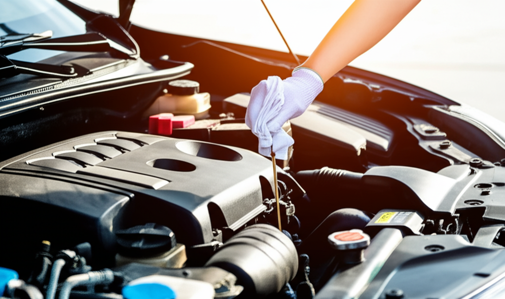 Verificação dos fluidos do carro